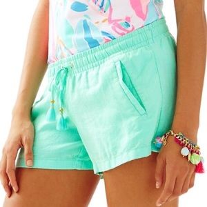 EUC Lilly Pulitzer Linen Beach Shorts- Sz L